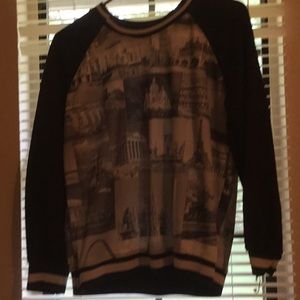 BLACK WHITE PARIS SHIRT